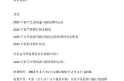 2023高速收费免费时间表，2023年高速免费时间