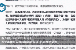 西安新增1例本土确诊病例详情，西安确诊病例最新病人情况