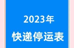 2024年春节快递停运时间表（2023年春节放假调休时间）
