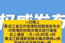 黑龙江新增20例无症状感染者（黑龙江新增40例确诊 50例无症状）