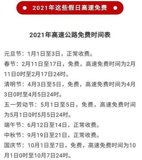 十一高速免费吗2022年(高速免费2022年时间表)