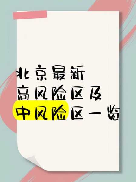 北京中高风险地区名单(北京现有39个中风险地区)
