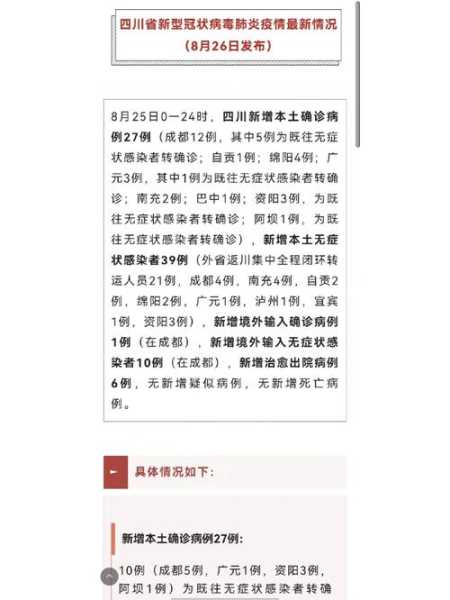 四川新增本土确诊105例病例（四川确诊病例最新情况）