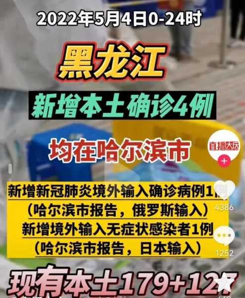 黑龙江新增4例本土确诊 12例无症状(黑龙江新增病例)