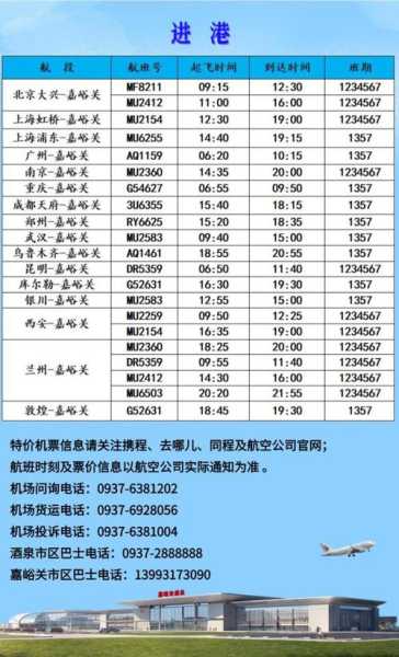 甘肃嘉峪关急寻MU2165航班接触者（嘉峪关航班时刻表）