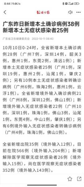 广东新增本土确诊69例无症状104例（广东新增30例本土无症状）