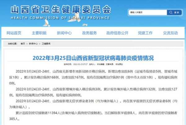 山西昨日新增确诊病例71例（山西新增疫情最新消息今天）