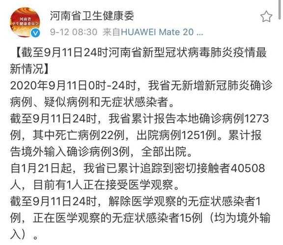 河南新增本土确诊病例15例(河南最新确诊病例详情公布)