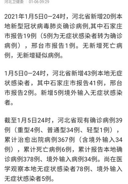 河北省现有本土确诊病例50例（河北新增本土确诊病例详情）