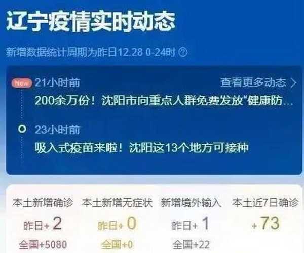 辽宁新增本土确诊28例,辽宁新增本土病例最新消息
