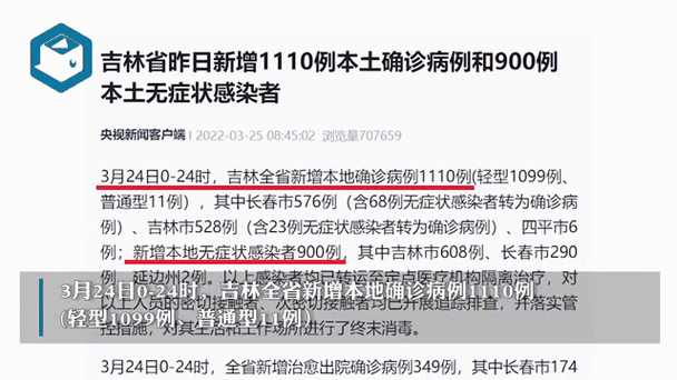 吉林新增本土确诊134例，31省市新增本土病例最新消息