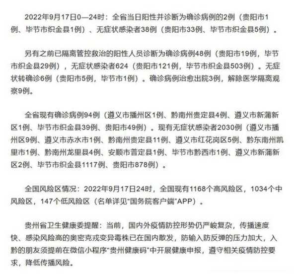 贵州新增本土确诊病例5例,贵州最新消息今天新增病例