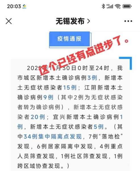 无锡疫情最新情况最新消息今天,江苏无锡最新疫情