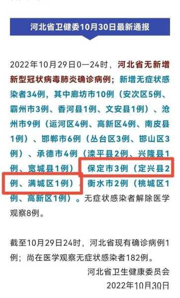 河北保定新增1例确诊病例，河北保定最新感染疫情