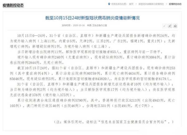 31省增20例境外输入，昨天全国新增境外输入病例