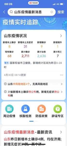 31省份新增确诊23例:本土4例，31省份新增确诊40例